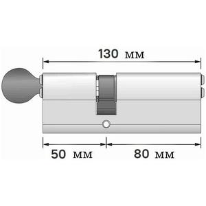 Цилиндровый механизм с вертушкой APECS SM-130 (50C/80)-C NI никель