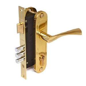 Замок врезной APECS 1523/60 G золото