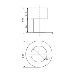 Упор дверной APECS DS-0009-INOX