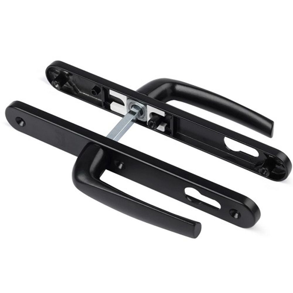 Комплект ручек на планке DORMA bremen 92/30/8мм черный (RAL 9005)