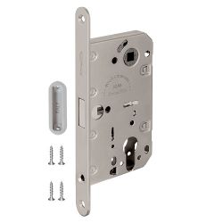 Замок межкомнатный магнитный под цилиндр ARMADILLO GRAVITY G02.196.50.85 SN мат.никель /45991/