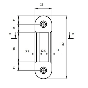 Ответная планка APECS BP-5001 G золото