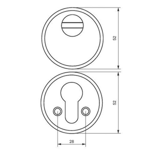 Броненакладка доп. цилиндрового замка "Стандарт" (Алюминий)