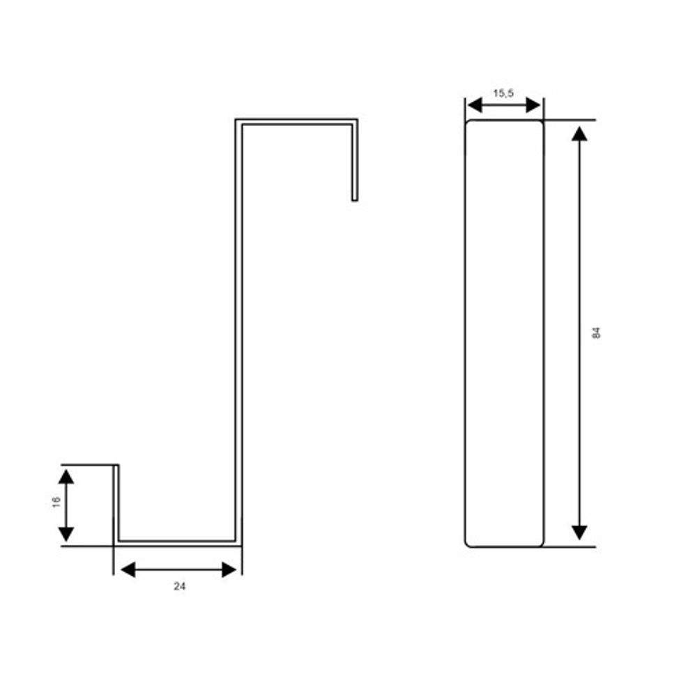 Крючок-вешалка АЛЛЮР КДН-1 хром 2шт.