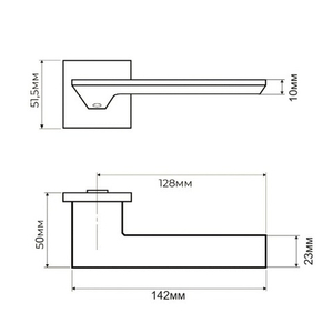 Ручка раздельная ABRISS R21.027 MWP белый матовый