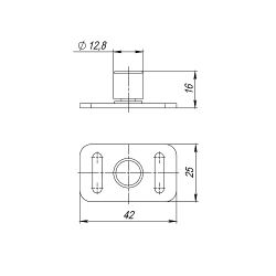 Нижний направляющий ролик ARMADILLO Comfort-PRO/telescope /43203/