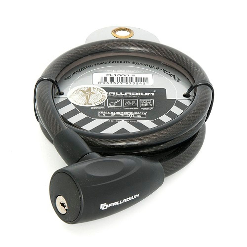 Замок тросовый PALLADIUM PL100/1,2