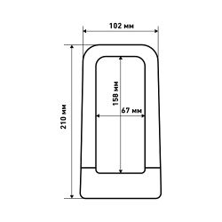Замок навесной всепогодный АВАНГАРД ПИТОН 626 ЧЕРНЫЙ с креплением на раму (силикон)