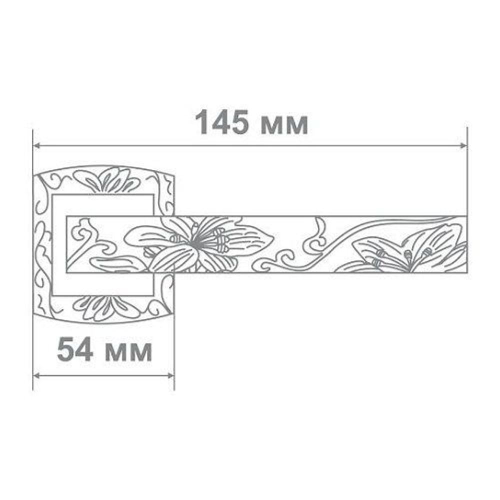 Ручка дверная Leo L3702-31 S/A антич.никель