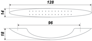 Ручка мебельная RS023GP.4/96 золото