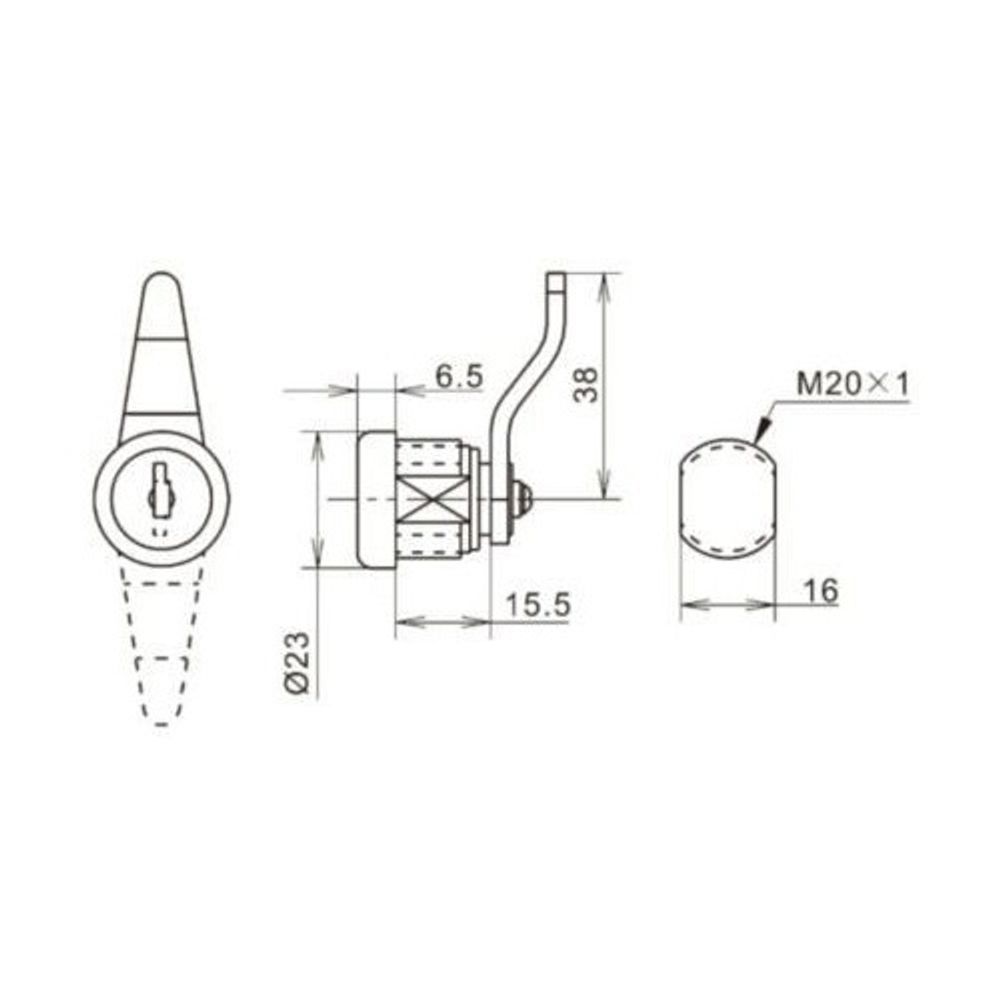 Замок почтовый EUROLOCK ЗП-12Х 2 кл.