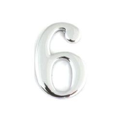 Цифра на клеевой основе АЛЛЮР "6-9" хром