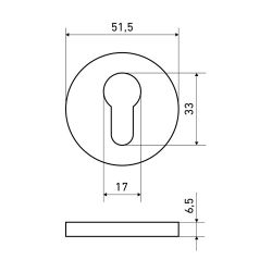 Накладка цилиндровая АЛЛЮР АРТ ET-R9 SN мат.никель