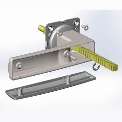 Ручка раздельная КРИТ-М РФ-К88 Чб черный