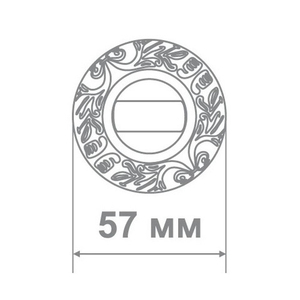 Накладка дверная Locker Q58 BAT GPW бежевый/золото