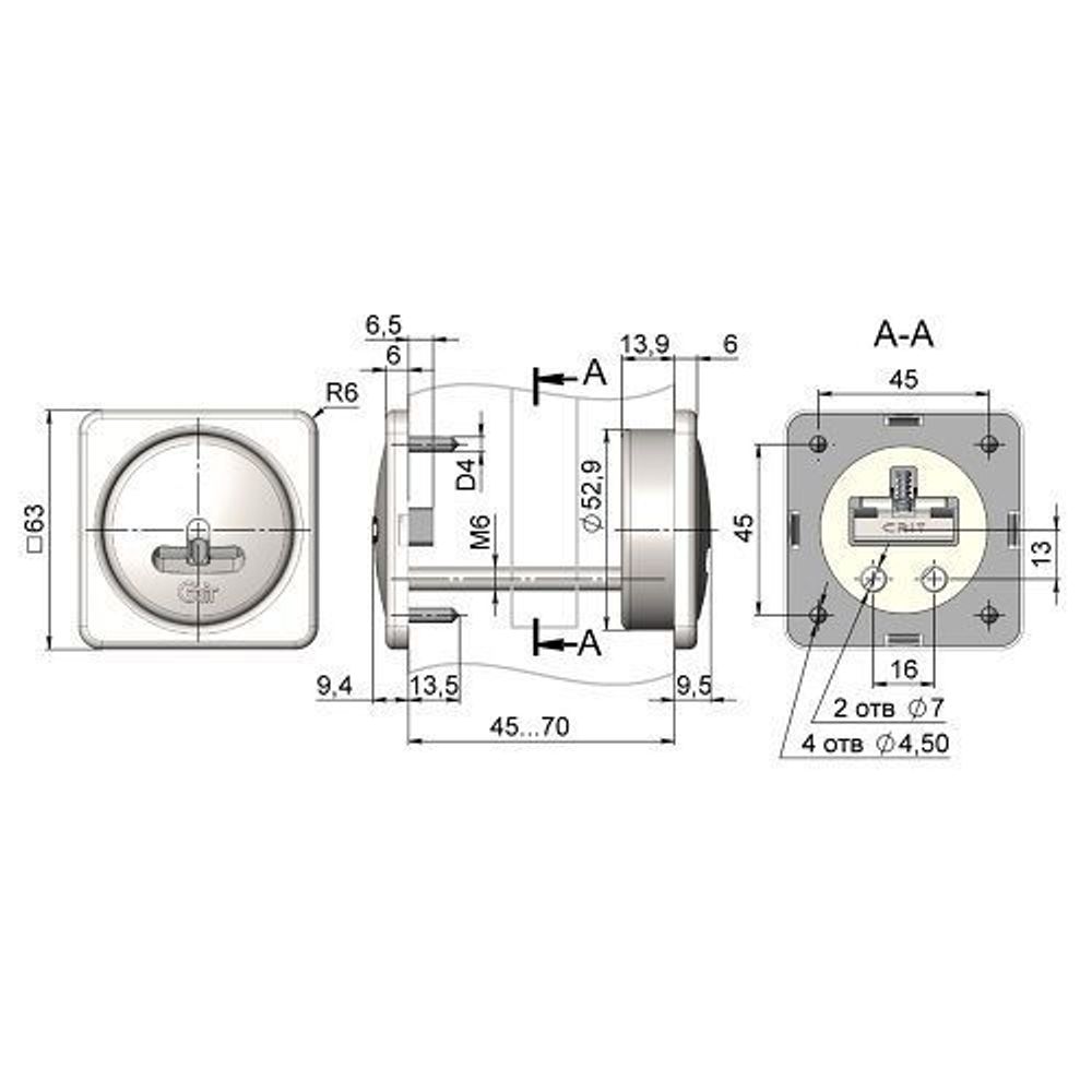 Броненакладка КРИТ-М БнС-К17/12 Чб черный