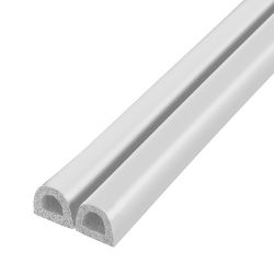Уплотнитель FUARO профиль D-9/7,5 мм белый, 100 м /49195/