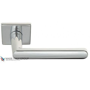 Дверная ручка на квадратном основании Fratelli Cattini "NEVADA" 8FS-CR полированный хром