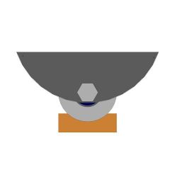 Ролик металл d-65 под полосу на платформе