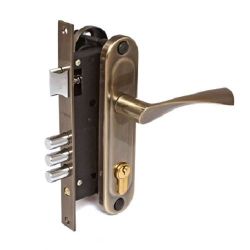 Замок врезной APECS 1523/60 AB бронза