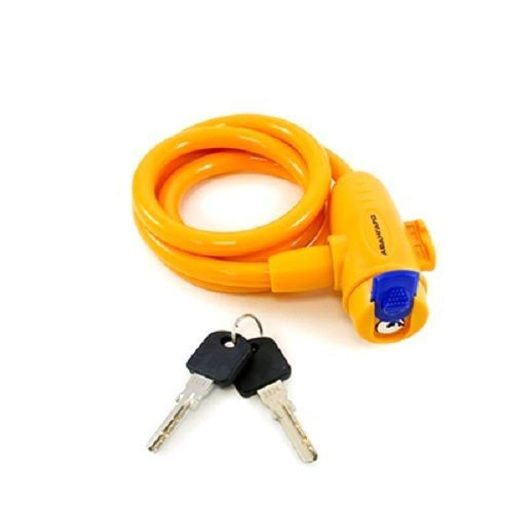 Замок навесной АЛЛЮР ВС-Т10 (1000 мм с тросом) ОРАНЖ