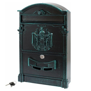 Ящик почтовый АЛЛЮР №4010В зеленая патина