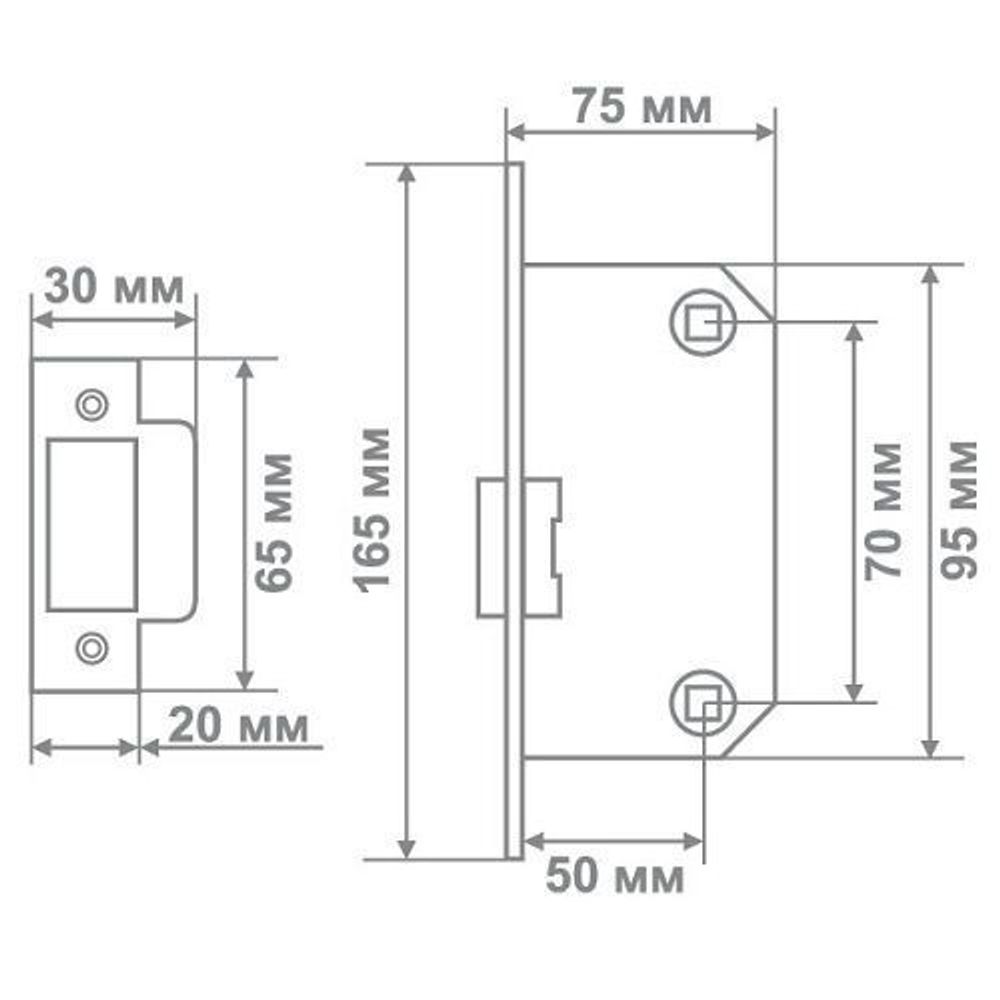 Механизм пластик/яз. МЕДИО BAT-N 7050G  square AB (бронза)