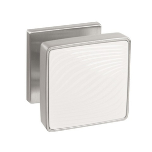 Ручка раздельная PUNTO GIPNOZ EST.Q52 SSC/WH-16 сатин.хром/белый /60429/