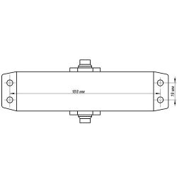 Доводчик дверной NOTEDO DC-120 черный (100-140 кг)