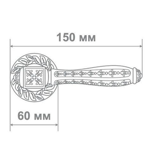Ручка дверная Аделли 6818-65 MCF мат.кофе