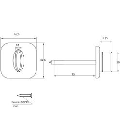 Поворотник APECS TT-1516-8/75-CR хром
