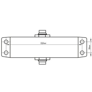 Доводчик дверной NOTEDO DC-060 silver серебро (60 кг)