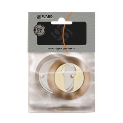 Накладка под цилиндр FUARO ET RM AB/GP-7 бронза/золото /23711/