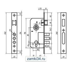 Корпус замка PALLADIUM 2000 хром