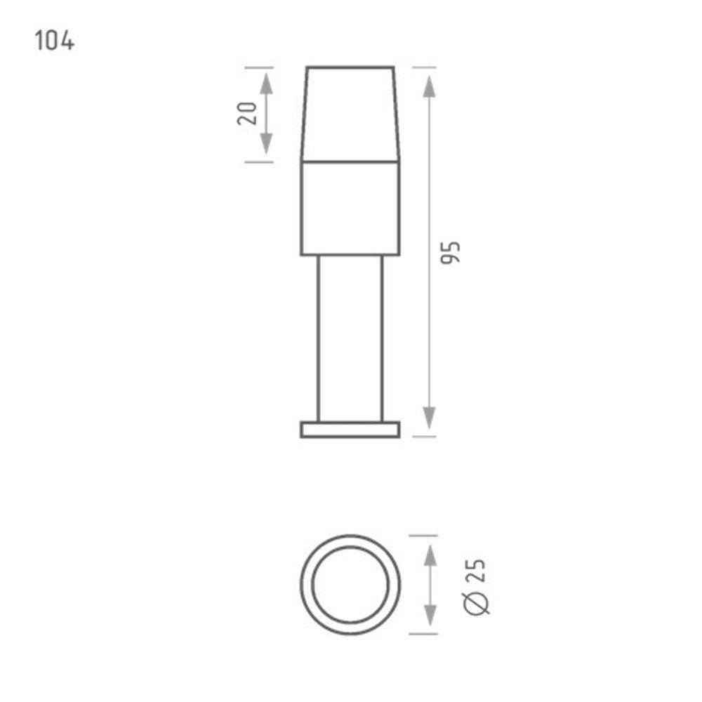 Ограничитель дверной НОРА-М 104 настенный (ст.бронза)