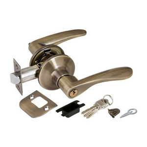 Ручка защелка AJAX 6010 AB-Е (кл./фик.) бронза /44439/