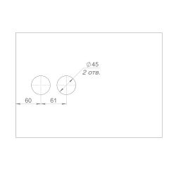 Замок с нажимной ручкой для стеклянной двери ARMADILLO SPACE.GL.LWC AL (алюминий) /57927/