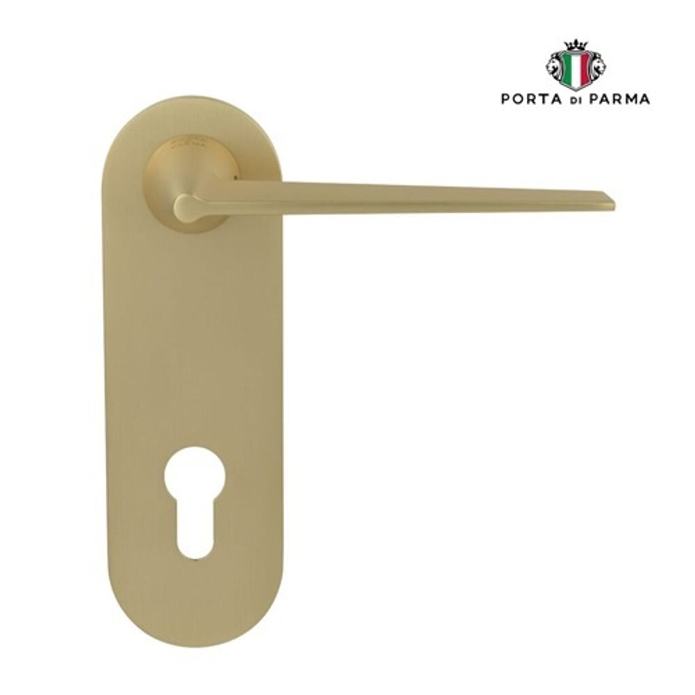 Ручка на планке PORTA DI PARMA Cono CYL SG мат. золото