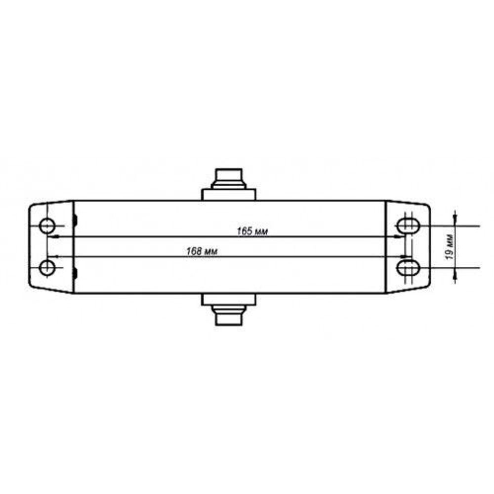 Доводчик дверной NOTEDO DC-090 black черный (60-130 кг)