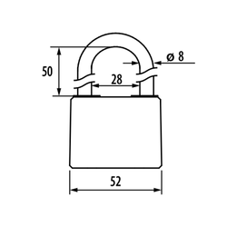 Замок навесной ЧАЗ ВС2-49-01