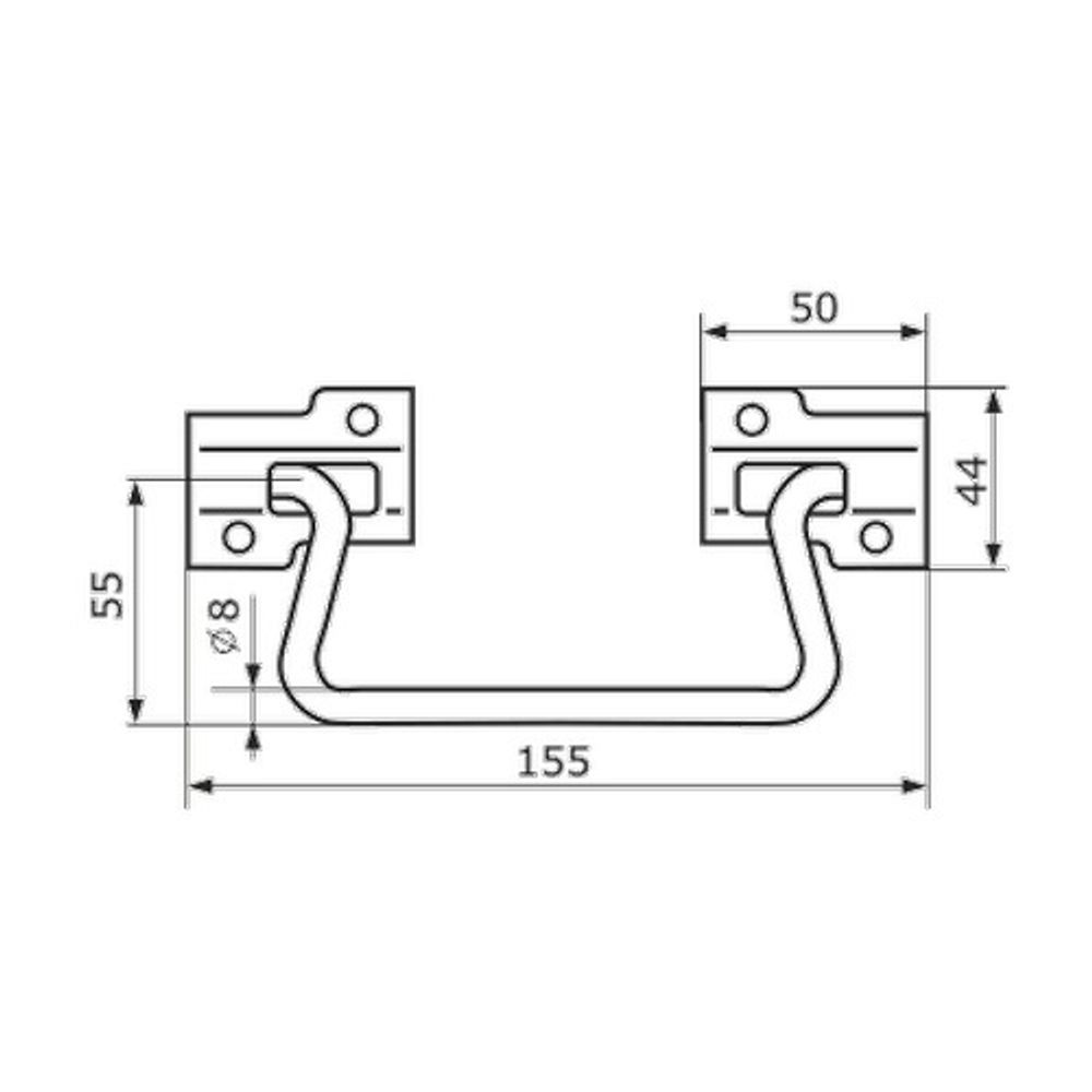 Ручка откидная ДОМАРТ мод.2 (медный антик)