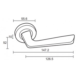 Ручка дверная ORO 901-15 TCF (кофе tiger)