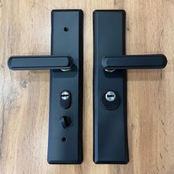 Ручка на китайскую дверь LEKSA 002A-5 черный (универсальная)