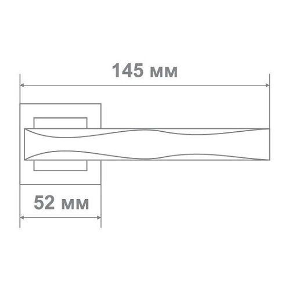 Ручка дверная Leo Z0-02195 CP хром