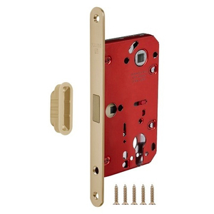 Защелка врезная магнитная под цилиндр FUARO M85C-50/BL INOX SSG сатинированное золото /60281/