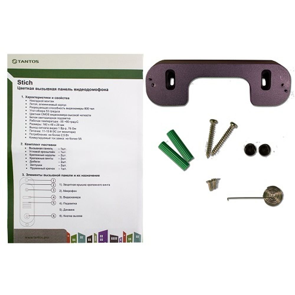 Вызывная видеопанель Stich черный