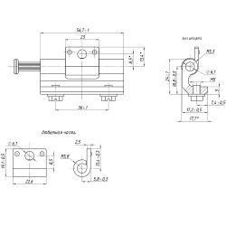 Петля потайная 0194