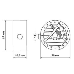 Замок навесной ЧАЗ ВС2-11 "Щит и меч"