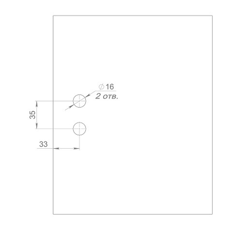 Ответная часть замка на стекло ARMADILLO SPACE.GL.GK BL (черный) /57933/