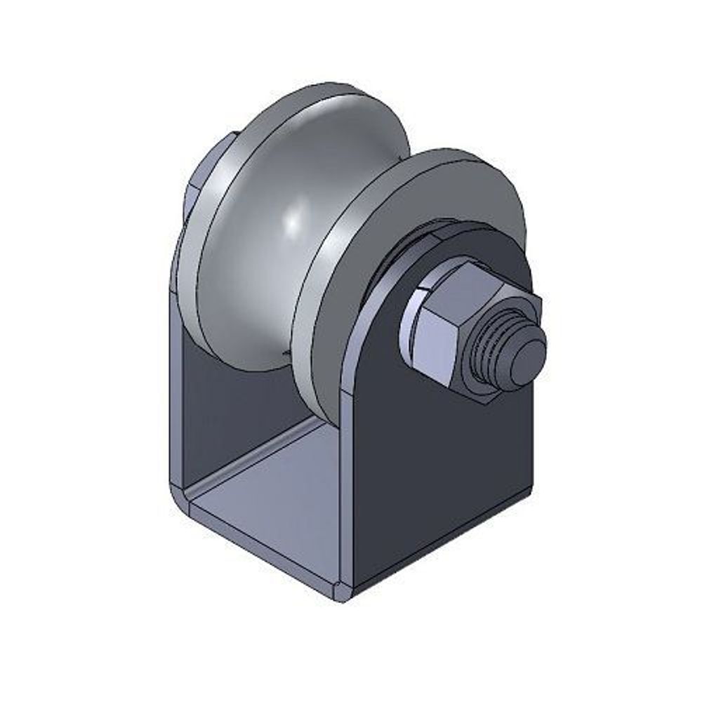 Ролик металл d-50 под трубу на платформе